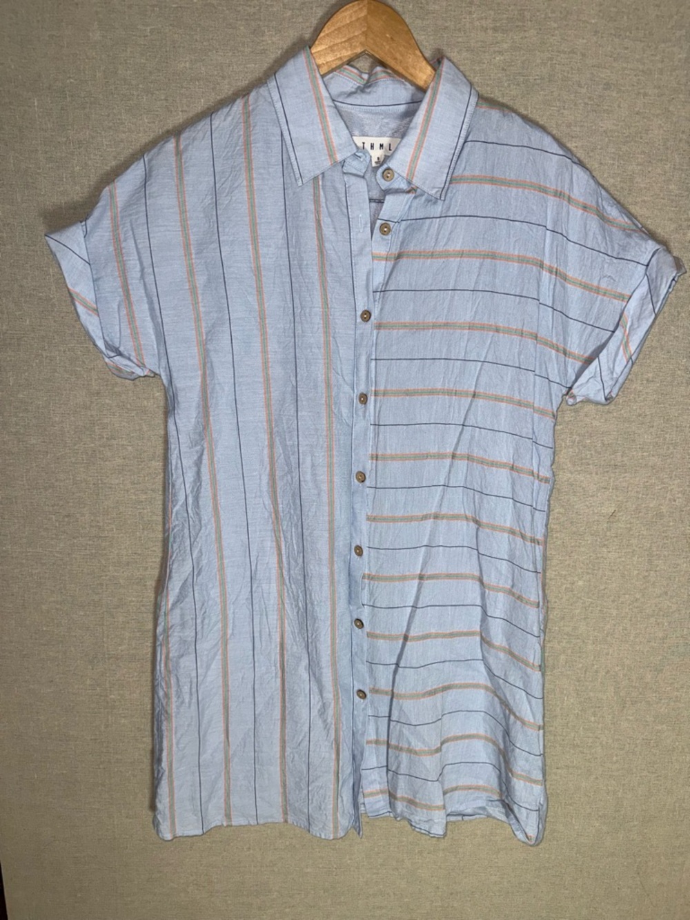 THML blue stripe dress